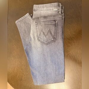 MOTHER Charcoal Skinny Jeans